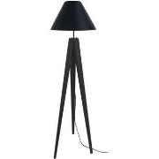 Lampadaires Tosel Lampadaire trépied bois noir