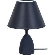 Lampes de bureau Tosel Lampe de chevet conique bois noir