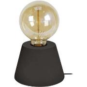 Lampes de bureau Tosel Lampe de chevet conique bois noir