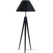 Lampadaires Tosel Lampadaire trépied bois noir