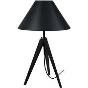 Lampes de bureau Tosel Lampe de chevet trépied bois noir