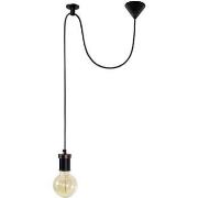 Lustres, suspensions et plafonniers Tosel Suspension ampoule métal noi...