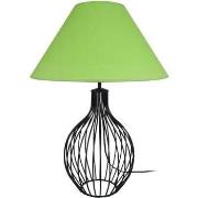 Lampes de bureau Tosel Lampe de salon filaire métal noir et vert