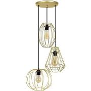 Lustres, suspensions et plafonniers Tosel Lustre grappe métal or