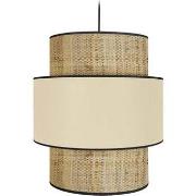 Lustres, suspensions et plafonniers Tosel Suspension cylindrique tissu...