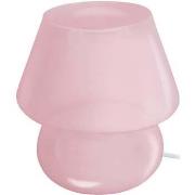 Lampes de bureau Tosel Lampe de chevet champignon verre rose