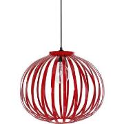 Lustres, suspensions et plafonniers Tosel Suspension globe métal rouge