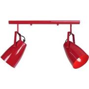 Lustres, suspensions et plafonniers Tosel Lustre bar métal rouge