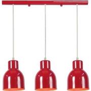 Lustres, suspensions et plafonniers Tosel Lustre bar métal rouge