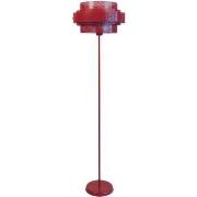 Lampadaires Tosel Lampadaire droit métal rouge