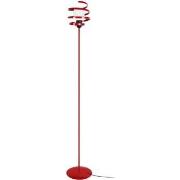 Lampadaires Tosel Lampadaire droit métal rouge