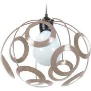 Lustres, suspensions et plafonniers Tosel Suspension globe métal taupe