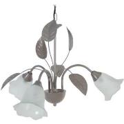 Lustres, suspensions et plafonniers Tosel Lustre multi bras métal taup...