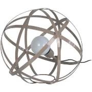 Lampes de bureau Tosel Lampe a poser globe métal taupe