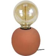 Lampes de bureau Tosel Lampe de chevet globe bois terre cuite