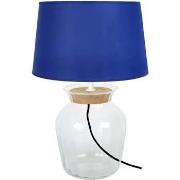 Lampes de bureau Tosel Lampe a poser amphore liègetransparent et bleu