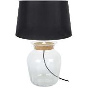 Lampes de bureau Tosel Lampe a poser amphore liègetransparent et noir