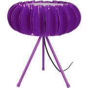 Lampes de bureau Tosel Lampe a poser ronde métal violet