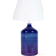 Lampes de bureau Tosel Lampe de chevet bouteille verre violet et blanc