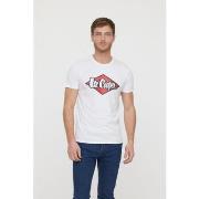 T-shirt Lee Cooper T Azzik Blanc