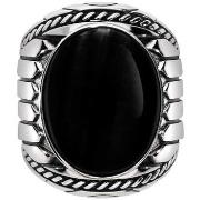 Bijoux Orusbijoux Bague Homme Argent Onyx Indiana