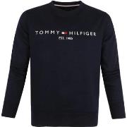 Sweat-shirt Tommy Hilfiger Sweater Logo Bleu Foncé