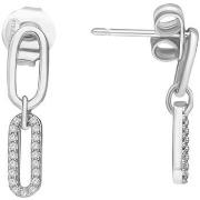 Boucles oreilles Orusbijoux Boucles D'oreilles Argentées Chaines Ovale...