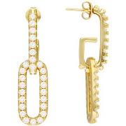 Boucles oreilles Orusbijoux Boucles D'oreilles Dorées Mailles Ovales S...