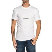 T-shirt Calvin Klein Jeans T shirt homme Ref 59228 YAF Blanc