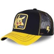 Casquette Capslab Casquette trucker Pokemon Pikachu Noir Visière Jaune