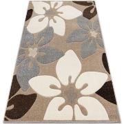 Tapis Rugsx Tapis FEEL 1602/15055 FLEURS beige / gris 180x270 cm