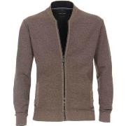 Sweat-shirt Casa Moda Cardigan Zippé Beige