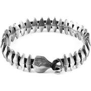 Bracelets Anchor &amp; Crew Maxi-Bracelet Ancre Delta Argenté Et Cuir ...