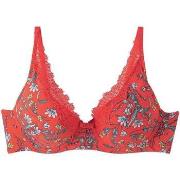 Rembourrés Pomm'poire Soutien-gorge ampliforme coque moulée rouge Roug...