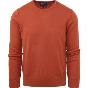 Sweat-shirt Suitable Respect Pull Oinix Col Rond Orange