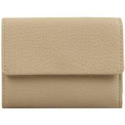 Porte-monnaie Fuchsia Porte monnaie cuir grainé F6177- Beige