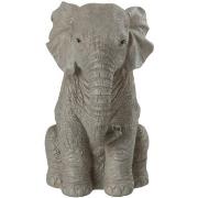 statuettes et figurines Jolipa Statuette éléphant en résine 18 cm