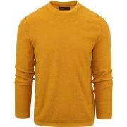 Sweat-shirt Marc O'Polo Pull Col Rond Jaune Ocre