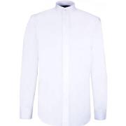 Chemise Emporio Balzani chemise cintree col mao mahaut blanc