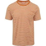 T-shirt Armor Lux T-Shirt Lin Rayures Orange