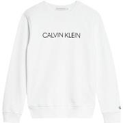 Pull enfant Calvin Klein Jeans Sweat coton col rond droit
