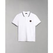 T-shirt Napapijri E-MACAS NP0A4H5Z-002 BRIGHT WHITE