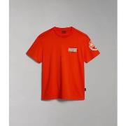 T-shirt Napapijri S-AMUNDSEN NP0A4H6B-R05 CHERRY RED