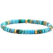 Bracelets Sixtystones Bracelet Perles Heishi Turquoise Jaspe -Large-20...