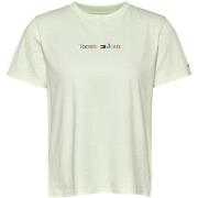 T-shirt Tommy Jeans T shirt femme Ref 59721 Vert