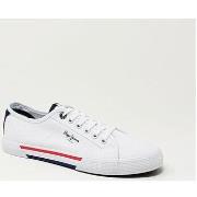 Baskets Pepe jeans BASKET BRADY MEN BASIC BLANC