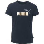 T-shirt enfant Puma TEE SHIRT G ESS+ MAID GRAF - Noir - 140