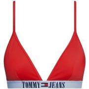 Maillots de bain Tommy Jeans Haut de bikini triangle Ref 60108 Rouge