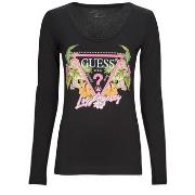 T-shirt Guess LS SN TRIANGLE FLOWERS TEE