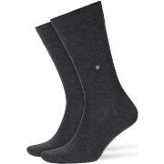 Socquettes Burlington Uni Gris Lot de 2